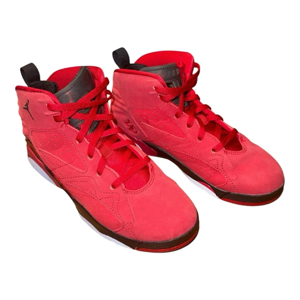 Nike Air Jordan Jumpman MVP Boys Size 3Y Red Black Basketball Shoes Sneakers